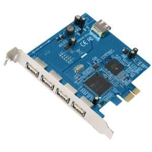  5 port Usb 2.0 Pci Express Card Electronics