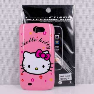 Samsung Galaxy W I8150 Hello Kitty Case #B + Screen Protector  