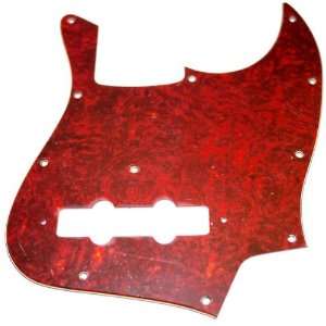  MIJ Pickguard For Fender Jazz Bass Red Tortoise Shell 