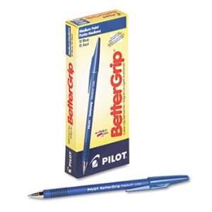 Pilot 30051   BetterGrip Ballpoint Stick Pen, Blue Ink, Medium, Dozen 