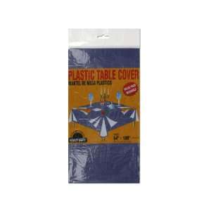  54 X 108 Blue Plastic Tablecloth 