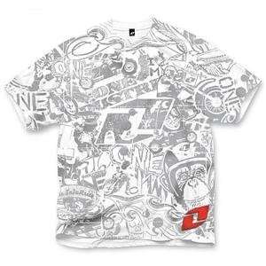  One Industries Youth Playground T Shirt   Small/White/Grey 