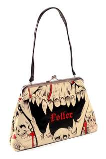 SKULL MOUTH BAG by Folter Brand New SEXY Vegan/Goth  
