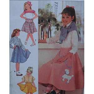  7269 Girls Set of Skirts in Three Lengths Pattern for Poodle 