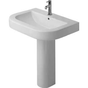   Duravit D14007 26 Porcelain Pedestal Bathroom Sink