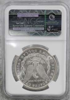 1890 CC Morgan Silver Dollar, VAM 4 Tail Bar Top 100, UNC MS NGC US, 7 