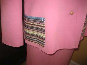 PRETTY IN PINK ROGER SAKOUN skirt suit 14/48  