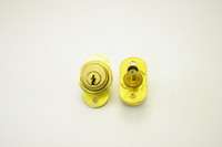2290PB Sliding Door Push Lock Bright Brass  