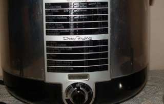 SUNBEAM CHROME DEEP FRYER COOKER Vintage Model CF 6 EXCELLENT  