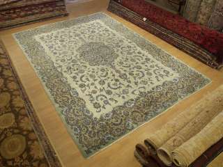   Antique Persian Royal Kashan Wool Rug Circ 1940s Great Condition