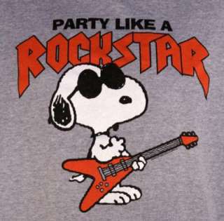 Party Like a Rockstar Snoopy Joe Cool T Shirt Small Sm  