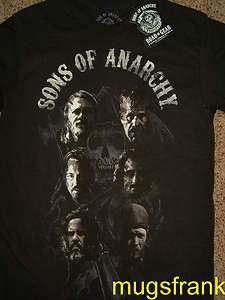 New Sons of Anarchy Tv Show Reaper Cast Faces T Shirt  