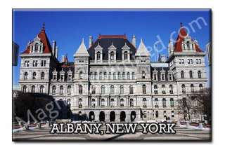 Albany   New York State Capitol Souvenir Fridge Magnet  