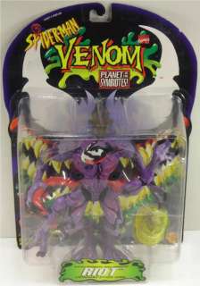   of the Symbiotes RIOT Action Figure SEALED New 1996 Spider Man  