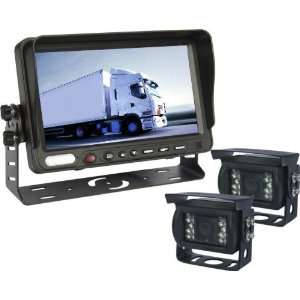   Rear View Camera Kit, 7 LCD Color Monitor, 2 Color Day/Night IR