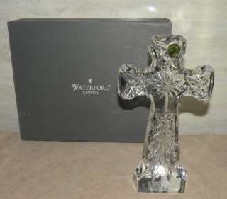 NEW WATERFORD KELLS STANDING CRYSTAL CROSS #143770 NIB LARGE 9.5 INCH 