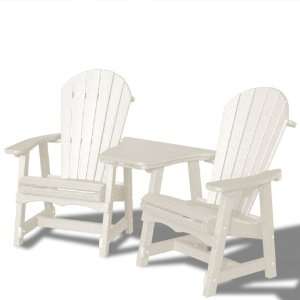  A37051235SET1W511 Recycled Plastic Removable Table and 2 Adirondack 