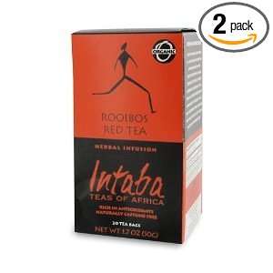  Intaba Organic Rooibos Red Tea 20 Bags (Pack of 2) Health 