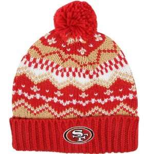  San Francisco 49ers Youth Reebok Pom and Cuff Knit Hat 