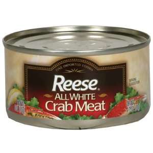 Reese All White Crab Meat   12 Cans (6 oz ea)  Grocery 