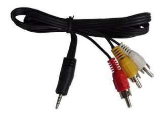 Mini Jack to RCA Cable/Lead for Camcorder/TV/DV/AV  