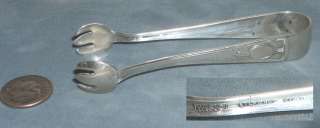   wallace sons sterling silver sugar tongs in the carthage pattern