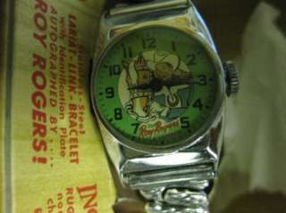 Ingraham Roy Rogers Etched Auto Stretch Band Watch NIB  