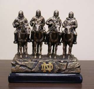Tim Wolfe Desktop Bronze Statue NOTRE DAME FIGHTING IRISH (Four 