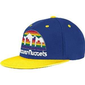  Denver Nuggets Retro Flat Bill Flex Hat   Large / X Large 