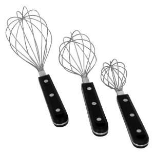 Revere 3 Piece Stainless Steel Whisk Set 
