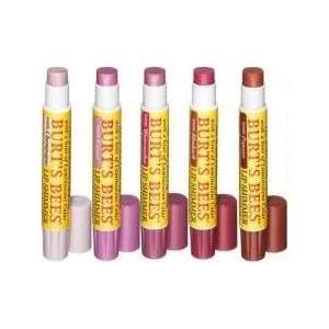  Burts Bees Beeswax Shimmer Lip Balm in 5 Assorted Shades 