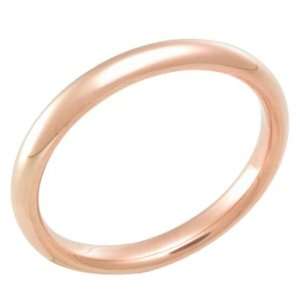  3.0 Millimeters Rose Gold Heavy Wedding Band Ring 18kt Gold 