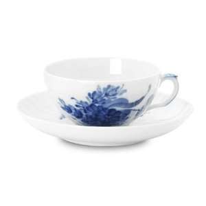  Royal Copenhagen Blue Flower Curved Tea Cup And Saucer 