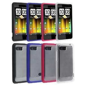  4 Color TPU Rubber Skin Case With Trim for HTC Holiday 