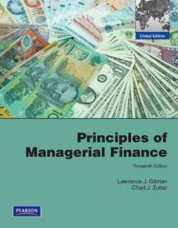   Managerial Finance   13th International Edition 9780136119463  