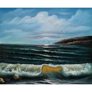 Art Reproduction Oil Painting   Seascapes Caps of Solitude   Classic 