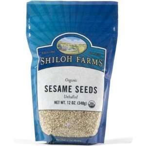 Organic Unhulled Sesame Seeds   6 x 12 Grocery & Gourmet Food