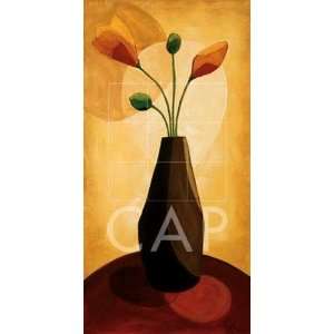 Floral Expressions I Finest LAMINATED Print Krista Sewell 12x24