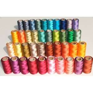   40 Spools Polyester Embroidery Machine Thread Arts, Crafts & Sewing