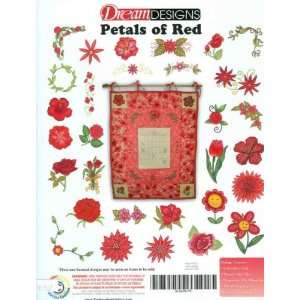 Bernina Artista Embroidery Machine Card PETALS OF RED 