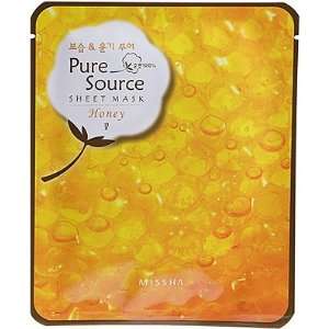  Missha Pure Source Sheet Mask Honey 5 Pack Beauty