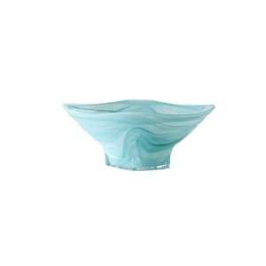  Shiraleah Small Turquoise Polished Alabaster Squared Bowl 