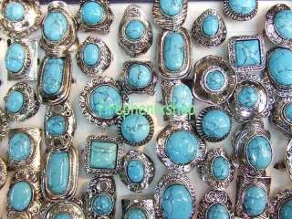 Wholesale lots bulk jewelry 25 turquoise vintage rings  