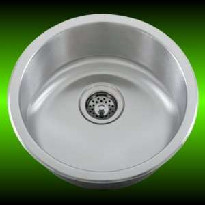   16 Gauge Overmount Bowl Kitchen Sink 18 1/2