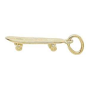   Rembrandt Charms Skate Board Charm, 10K Yellow Gold Jewelry