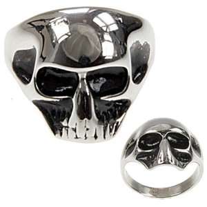    316L CASTING STAINLESS STEEL SKULL RING WIDTH 22mm Jewelry