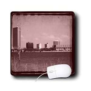     Lake Charles Skyline Old Photo View   Mouse Pads Electronics