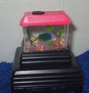 Monster High or Barbie dollhouse aquarium fish tank pets lights up 