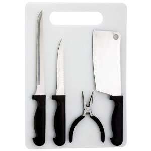   Fisherman Set Cleaver Needlenose Pliers Fillet Polypropylene Handles