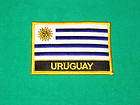 URUGUAY COUNTRY FLAG SMALL IRON ON PATCH CREST BADGE
